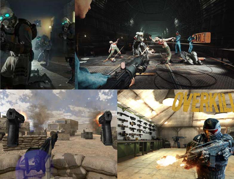 Shooting 1 a collage of video game images