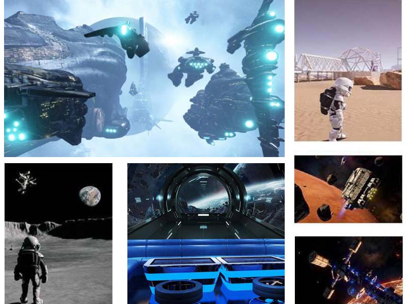 VR space amusement equipment