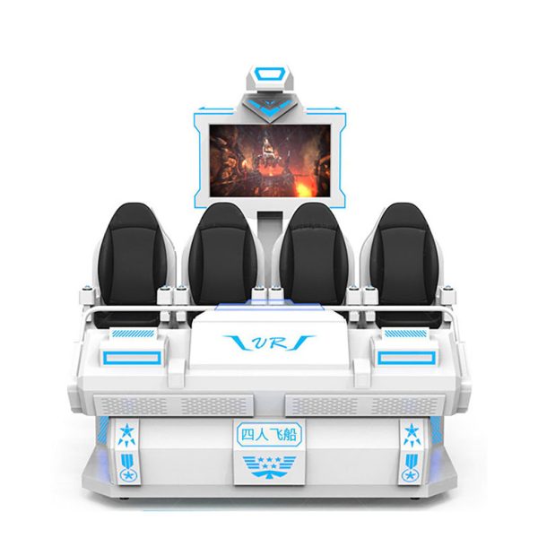 VR car 4-person version white