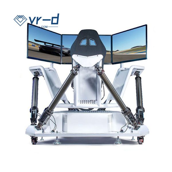 Six-axis three-screen simulation racing car