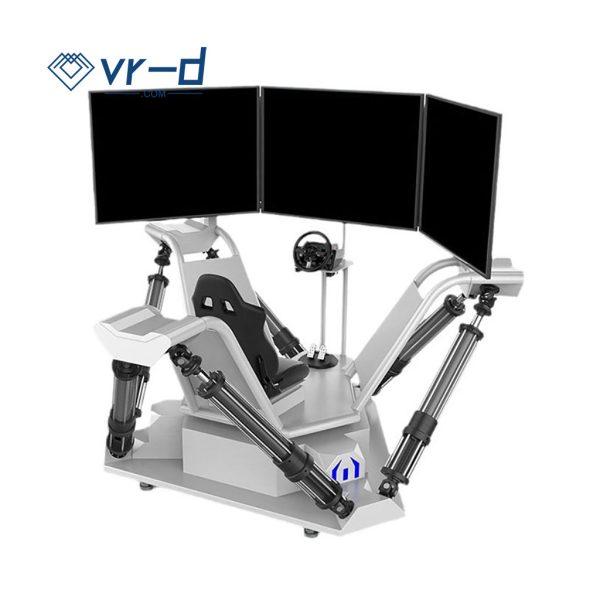 Six-axis three-screen simulation racing car