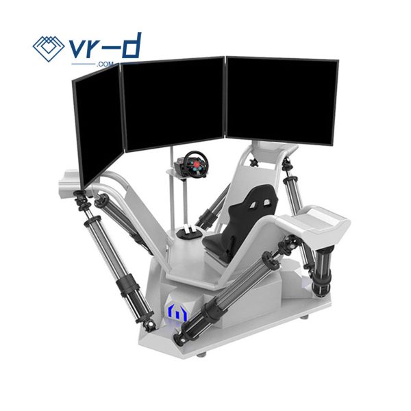 Six-axis three-screen simulation racing car