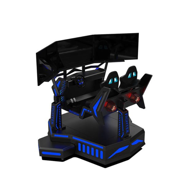 Three-axis three-screen simulation racing car
